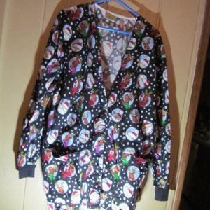 Christmas Scrub Jacket